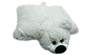 Подушка-игрушка Алина мишка 45 см белая
