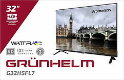 Телевізор Grunhelm G32HSFL7 Frameless SMART TV HD