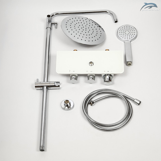 Термостатична душова система WEMI SWT-01 обладнана двома діючими пристроями для комфортного прийому душових процедур.