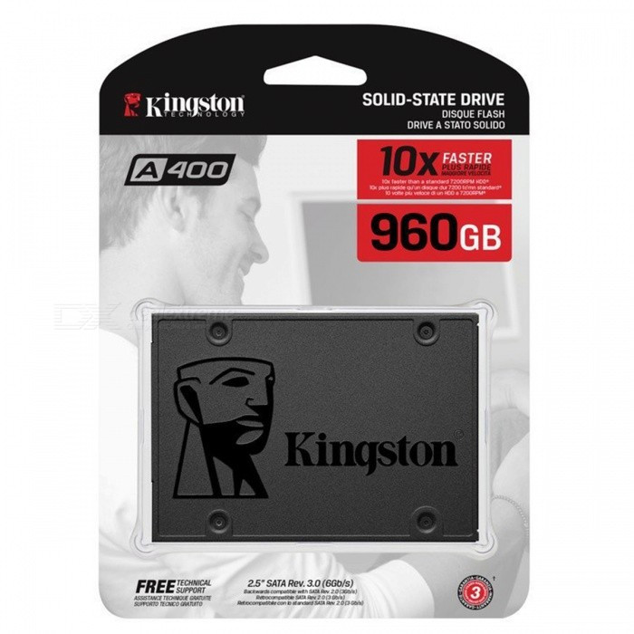 Накопичувач SSD Kingston SSDNow A400 960GB 2.5" SATA TLC (Оригінал)