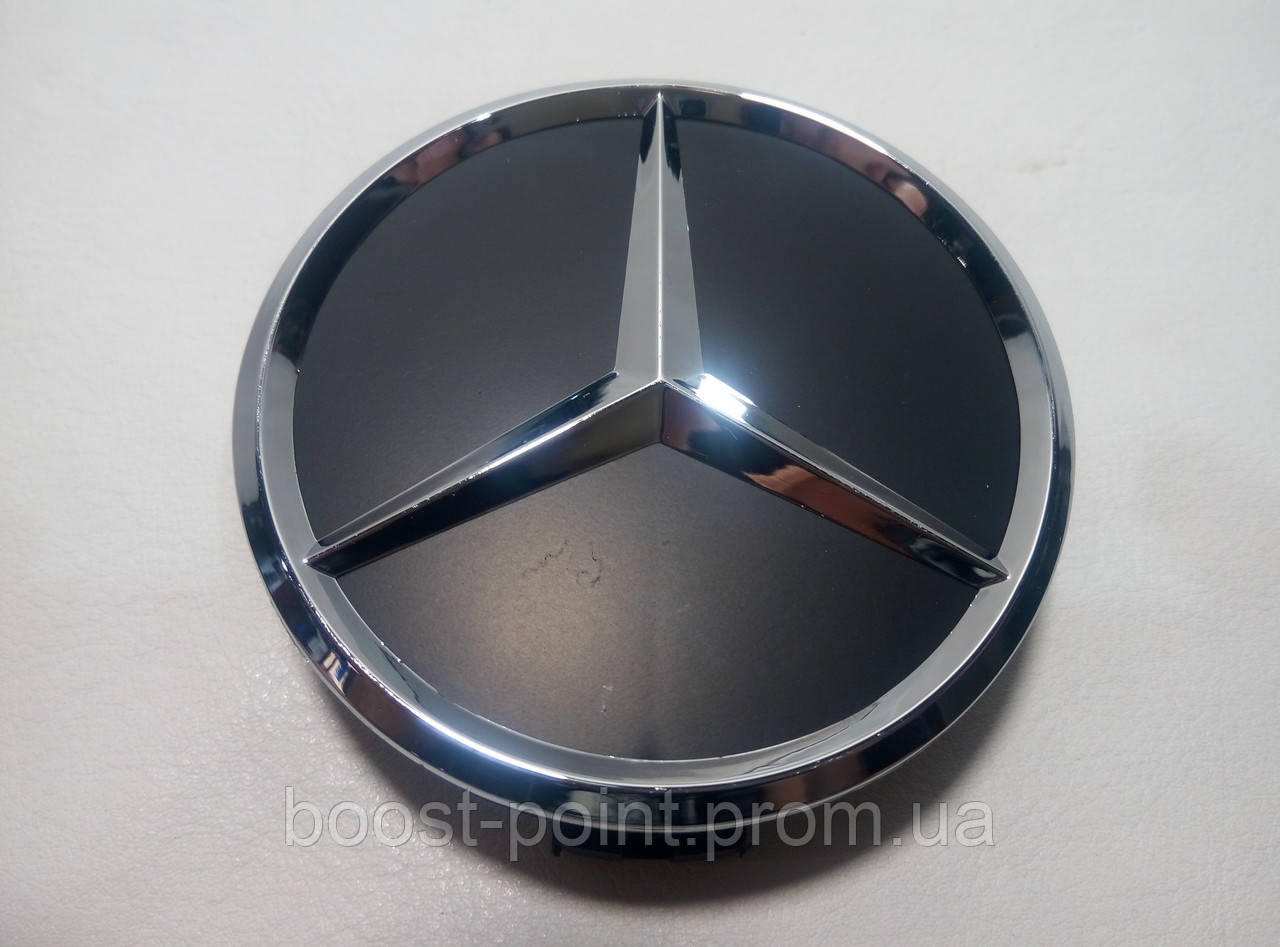 Ковпачок у диск Mercedes Benz чорний 70-75 мм