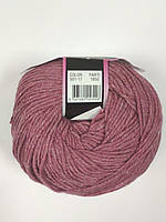 Бавовняна пряжа з додаванням акрилу Perlina Mini Himalaya Туреччина, колір Запорошено-рожевий