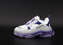 Жіночі кросівки Balenciaga Triple S Violet.. ТОП Репліка ААА класу., фото 2