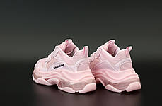 Жіночі кросівки Balenciaga Triple S Pink. ТОП Репліка ААА класу., фото 3
