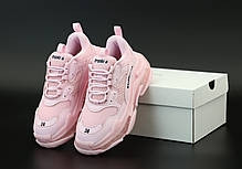 Жіночі кросівки Balenciaga Triple S Pink. ТОП Репліка ААА класу., фото 3
