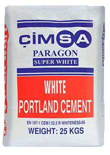 Білий цемент портландцемент CEM I 52.5 R (тара 25 кг) в Big-bag 1500 kg Ж/Д і автотранспортом (CIMSA)