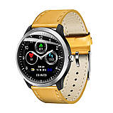 Розумний годинник Blaze Watch N58 Leather з тонометром і ЕКГ (Коричневий), фото 3
