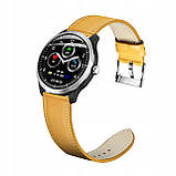 Розумний годинник Blaze Watch N58 Leather з тонометром і ЕКГ (Коричневий), фото 4