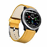 Розумний годинник Blaze Watch N58 Leather з тонометром і ЕКГ (Коричневий), фото 5