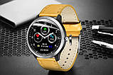 Розумний годинник Blaze Watch N58 Leather з тонометром і ЕКГ (Коричневий), фото 7