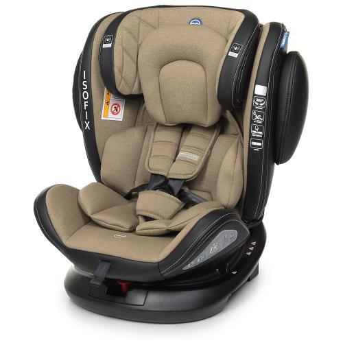 Автокрісло бежеве ME 1045 EVOLUTION 360 Royal Beige дитяче,група 0+/1-2-3,isofix, поворот 360