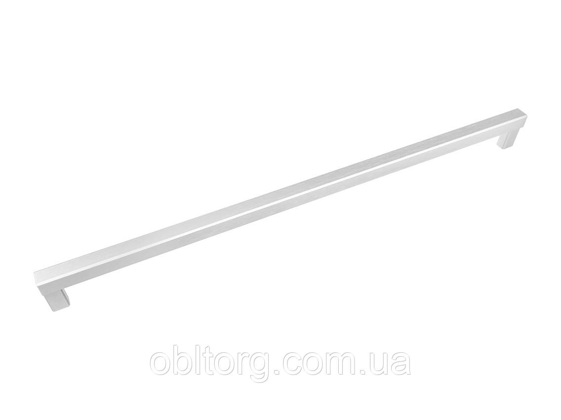 Ручка меблева релінг Virno Lines 409 нікель браш 480, фото 1