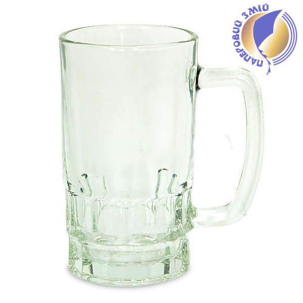 Пивний бокал Beer Mug 16, скляний прозорий