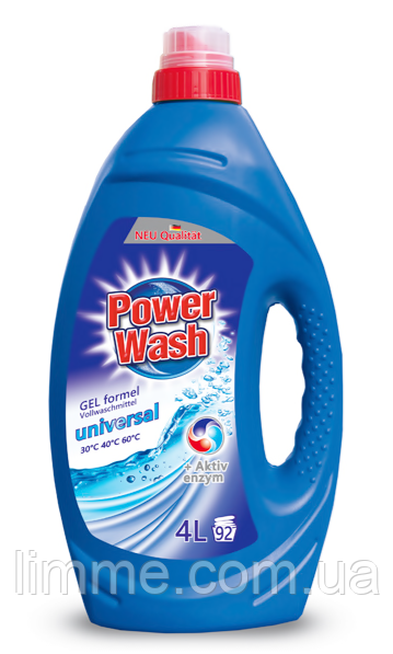 Гель для прання Power Wash універсальний Gel Universal 4 л