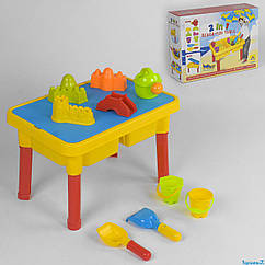 Дитячий ігровий столик для піску і води HG 430 Аквапарк 2 в 1 з аксесуарами