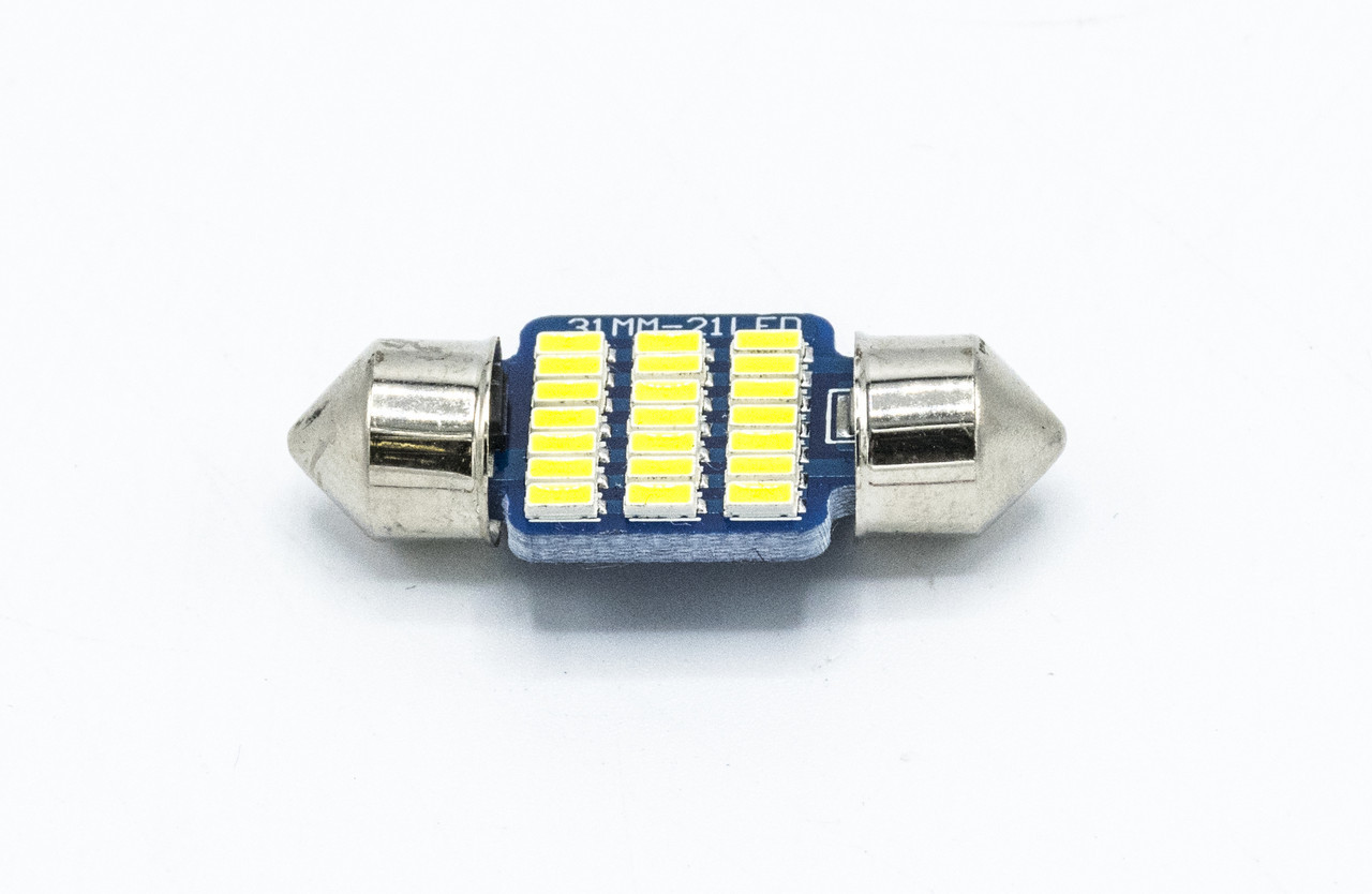 Габарит LED 31мм #52 - 3014 - 21smd CanBus RoHS / колір Білий