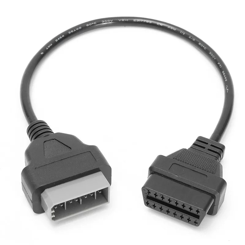 Перехідник Nissan 14 pin на OBD2 16 pin (сірий разьем, вставка)