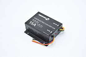 Інвертор 24v-12v "POWERONE plus 15A"/200 Ватт