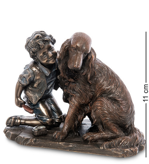 Статуетка Veronese Хлопчик з собакою 11 см 1906312