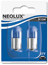 Автолампи Neolux R10W 12V 10W BA15S блістер 2шт N245_02B