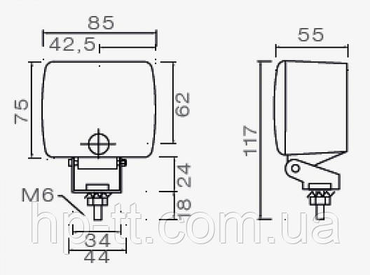 Задній протитуманний ліхтар на кронштейні Aspock Fogpoint 10579, фото 2