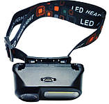 Ліхтарик на лобі BL-1804A COB XPE, фото 4