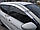 Ветровики, дефлекторы окон хромированные Nissan Qashqai 2014- (Autoclover/Корея/D627), фото 2