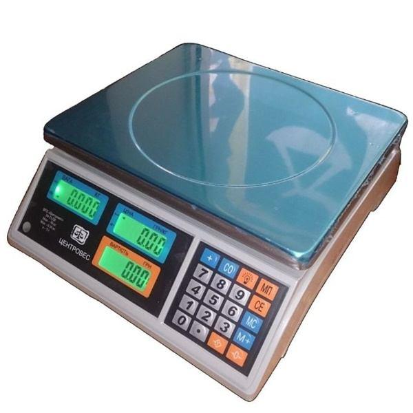 Ваги торгові електронні ВТЕ-Центровес-6Т1-ДВ-(РК) (6 кг)