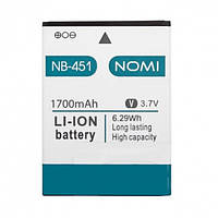 Аккумулятор Nomi NB-451(NB-46) / i451, 1700 mAh AAAA (КАЧЕСТВО)