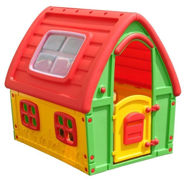 Дитячий будинок для вулиці та дому, 123,5x102,5x121,5 см, різнокольоровий, пластик, спірний (50-560)