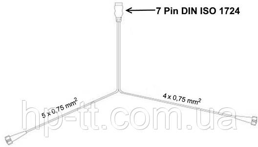З'єднувальний кабель 7-контактний Aspock 7 Poliger Stecker 100970, фото 2