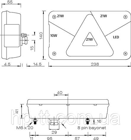 Ліхтар задній Aspock Multipoint V LED лівий 10940, фото 3