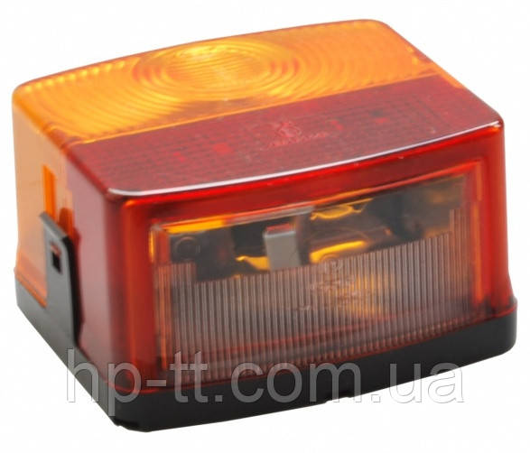 Трикамерний ліхтар причепа лівий Hella з підсвічуванням номери 60045