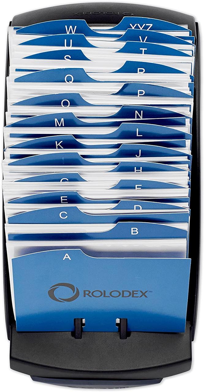Настільна пластикова візитниця для 100 візиток ROLODEX