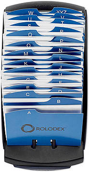 Настільна пластикова візитниця для 100 візиток ROLODEX