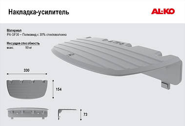 Накладка — підсилювач сіра AL-KO 1258640