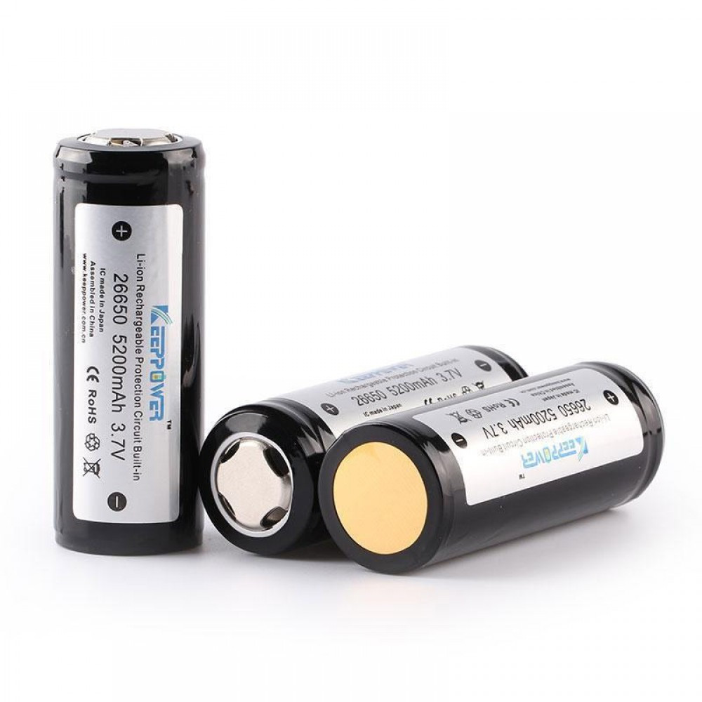 Акумулятор 26650 Keeppower 5200mAh із захистом
