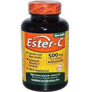 American Health, Ester-C з цитрусовими біофлавоноїдами, 500 мг, 225 таблеток