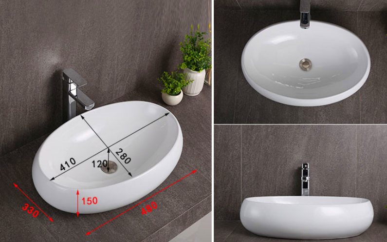 Раковина накладна Beauvaia RD-408-3, фото 1