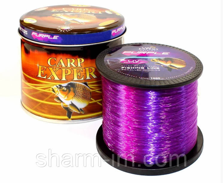 Волосінь Carp Expert UV Purple 1000 м 0,35 мм/14,9 кг зі світлонакопичувачем