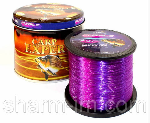 Волосінь Carp Expert UV Purple 1000 м 0,3 мм/12,5 кг зі світлонакопичувачем, фото 2