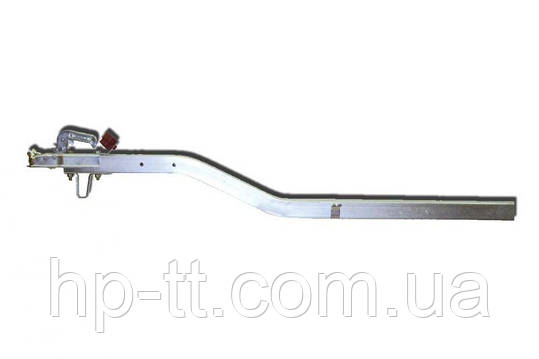 Дило зігнуте на 120 мм, 60*60 комплект (зчепний пристрій з індикатором, тримач штекера, опорна скоба), фото 1