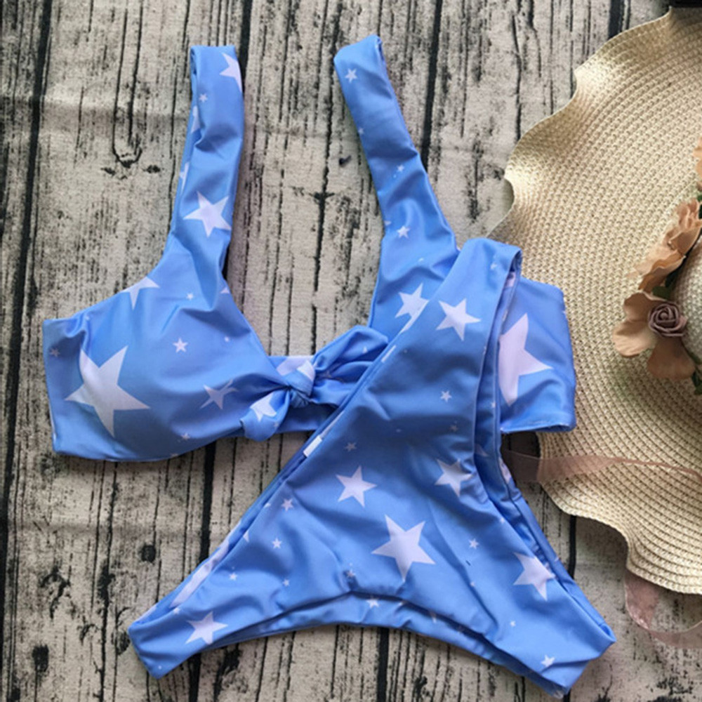 Купальник жіночий роздільний ліф топом "Зірочки", фото 1
