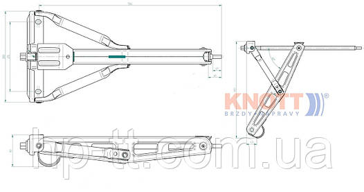 Гвинтова опора Autoflex-Knott 1100 кг 6X1197.002, фото 2