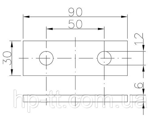 Пластина для ZBF 20-PO Winterhoff 1860057, фото 2