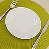 Тарілка обідня біла 205 мм (фарфор) 4402 12 шт., фото 2