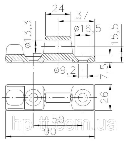 Бортова петля Winterhoff BSCH 40-1 1860149, фото 3