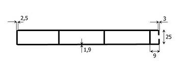Алюмінієвий бортовий профіль Bunte 20900