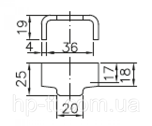 Відповідна частина бортового замку SPP Z-09 44мм 20527, фото 3