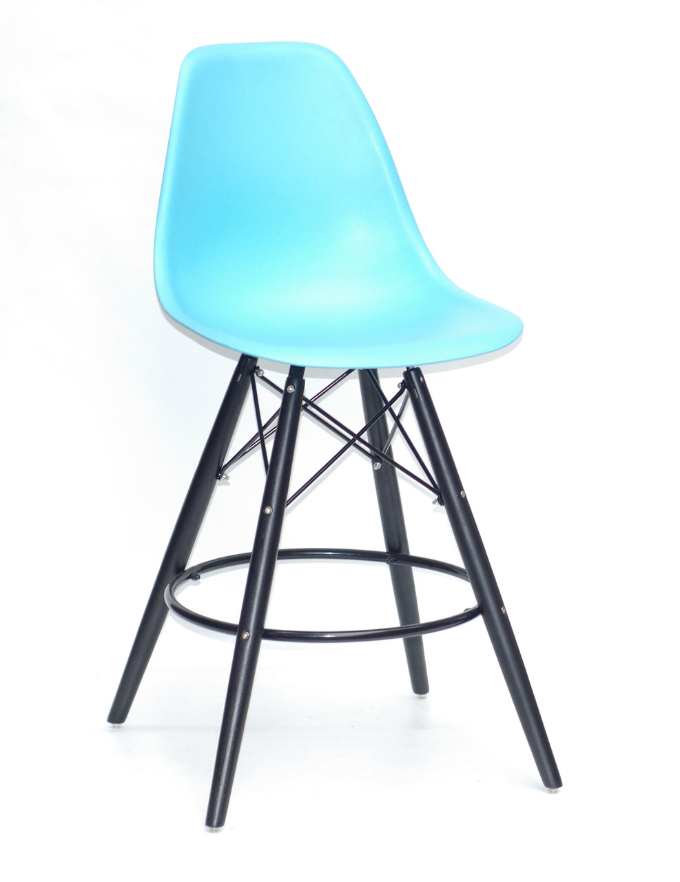 Полубарный стілець Nik BK Eames, блакитний 52
